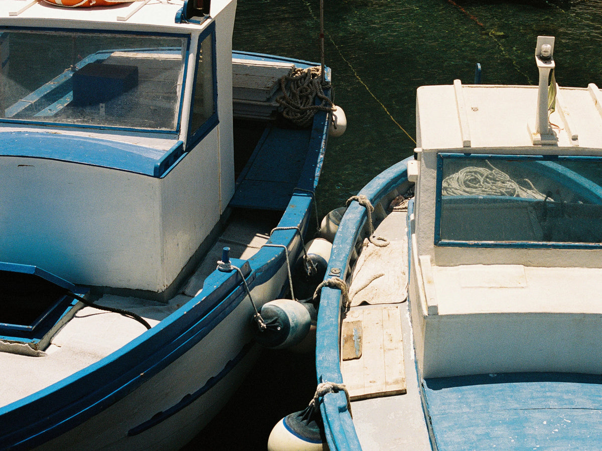 Blue Boats – 9x12 / Unframed / None